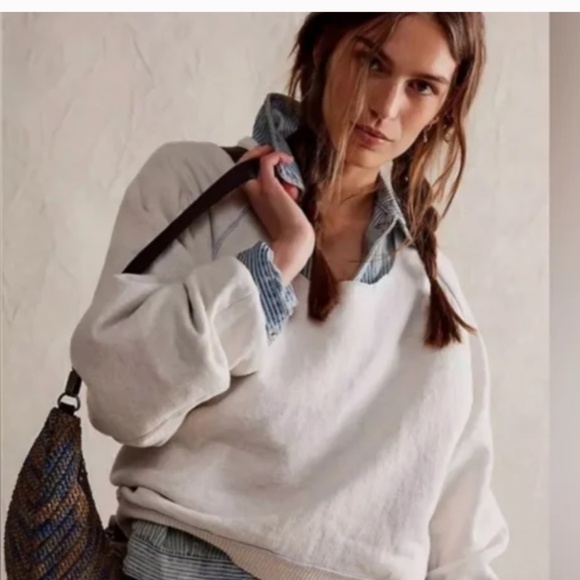 We The Free Midnight Pullover Gray XS NWOT - Picture 2 of 6